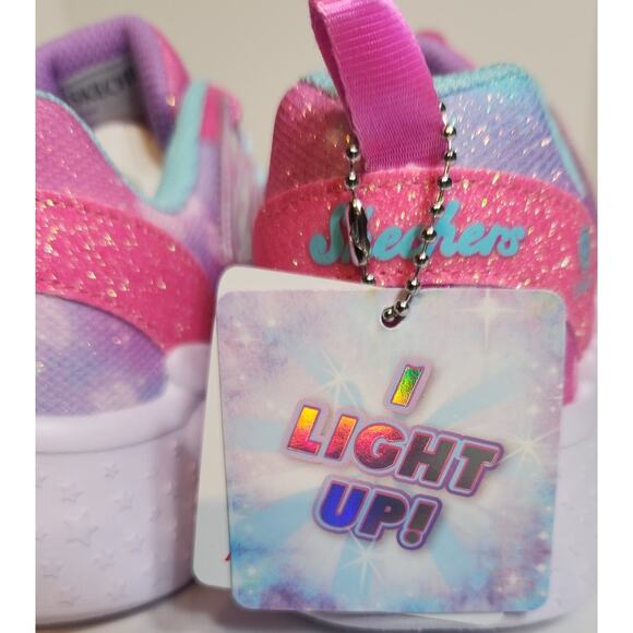 Sketchers Kids sneakers light up magical collections size 1.5 NIB - Picture 8 of 12